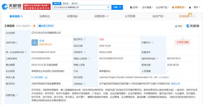 仝卓名下文化傳播公司注銷 企業形象策劃視角下的警示與反思